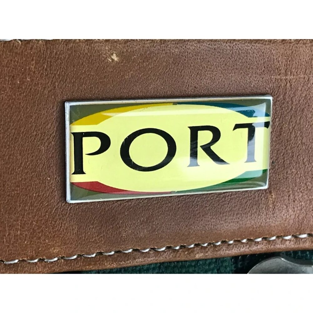 PORT Mens Green Brown Protection System Laptop Sleeve Messenger Bag‎ - Picture 11 of 11